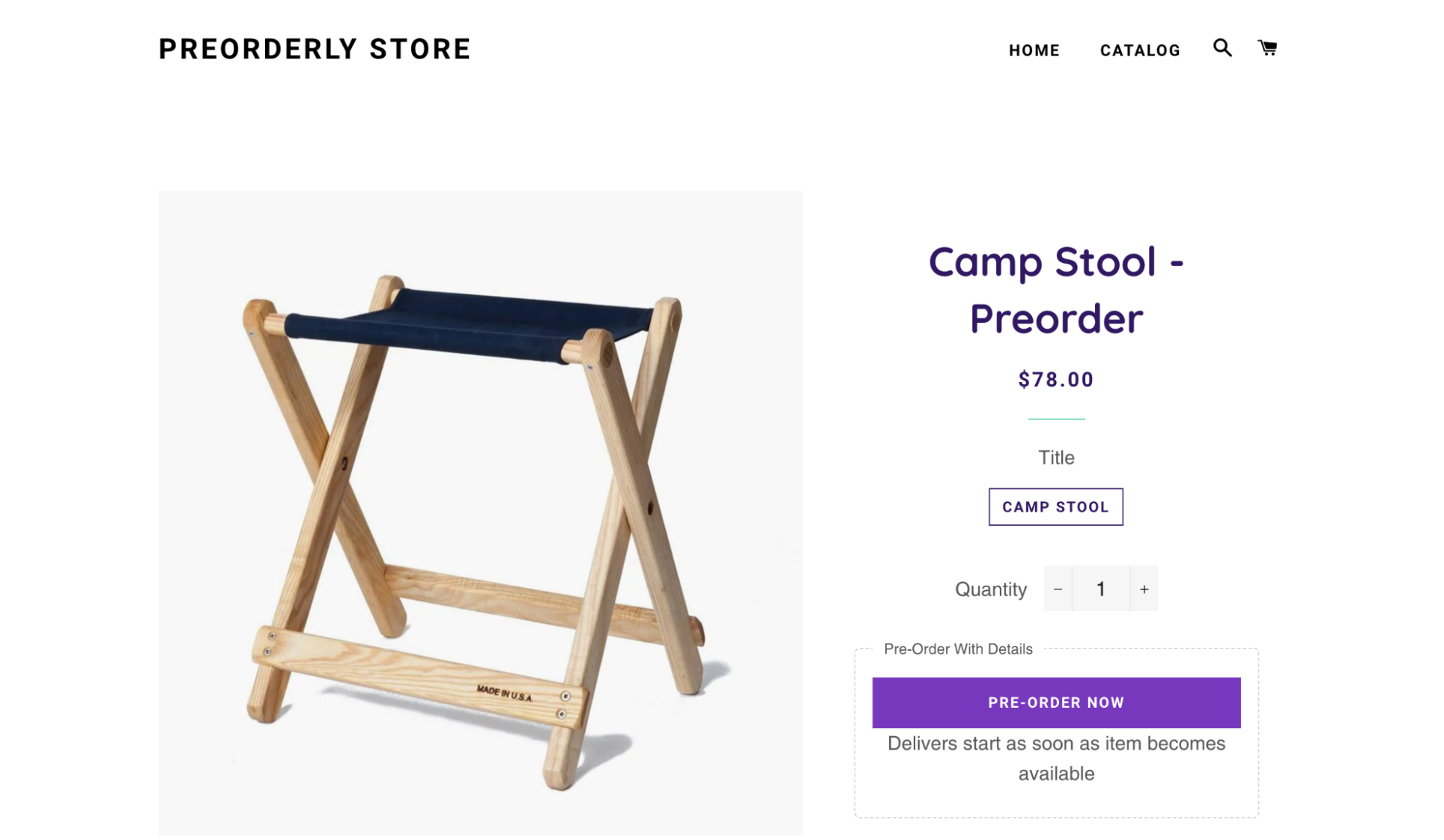 PreOrderly demo store