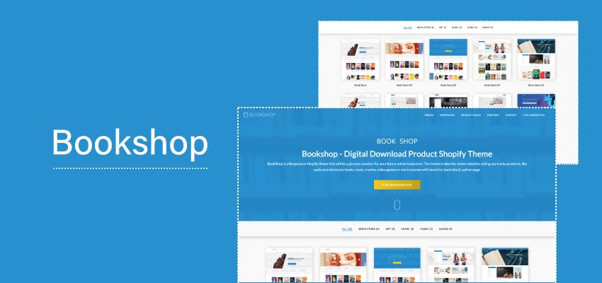 Bookshop entertainment Shopify theme banner