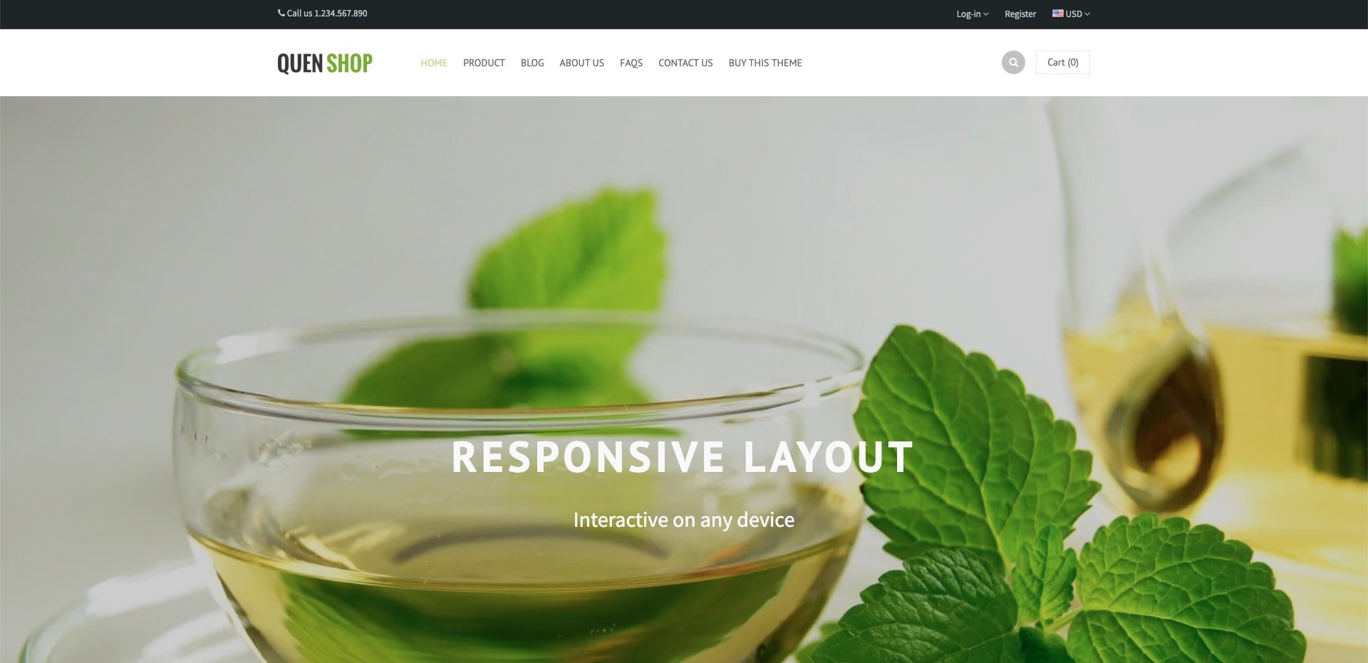 queen minimal shopify theme demo