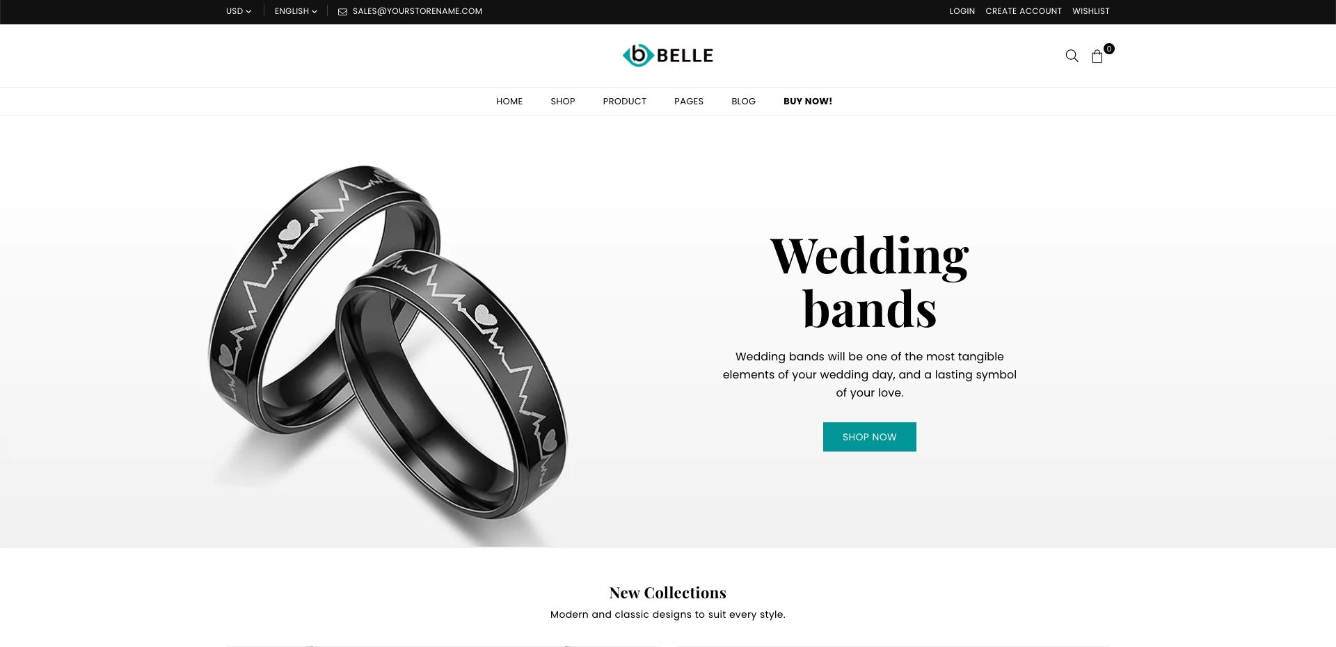 belle minimal shopify theme demo