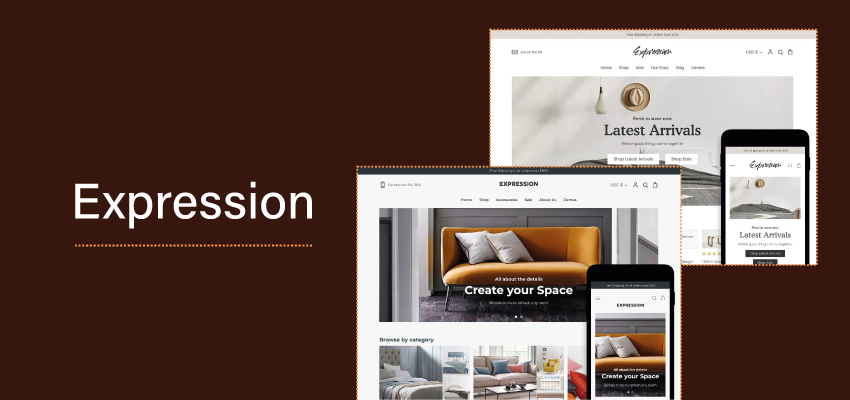 Expression theme banner