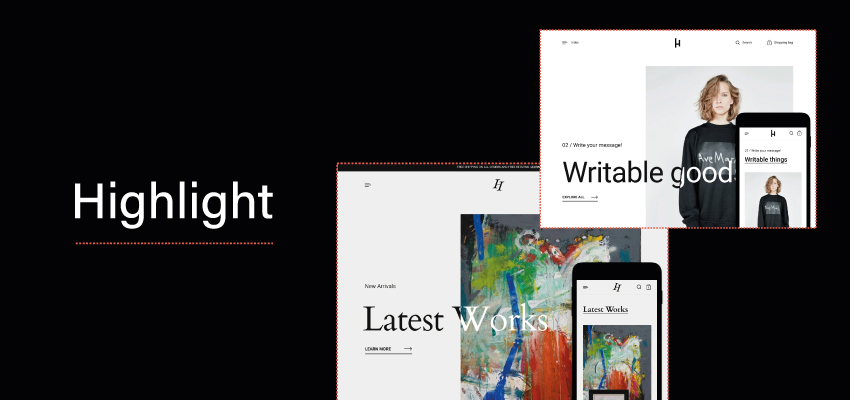 Highlight Shopify theme banner