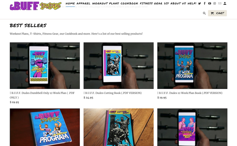 buffdudes shopify store made with retina theme