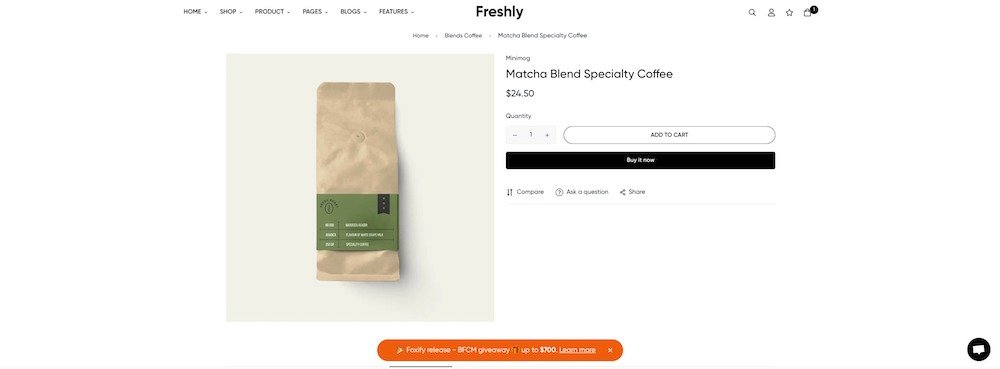 minimog shopify subscription theme product page demo