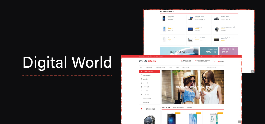 digital world shopify theme banner