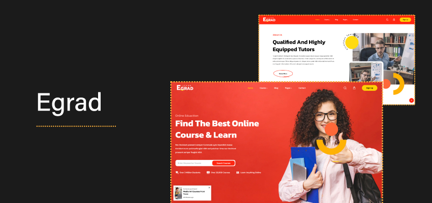egrad shopify theme banner