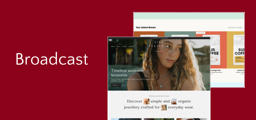 Broadcast shopify theme for seo