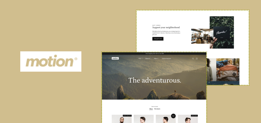 Motion theme banner