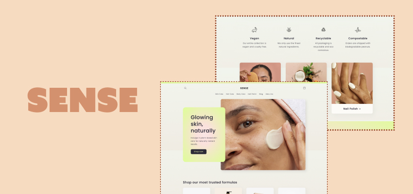 Sense theme banner