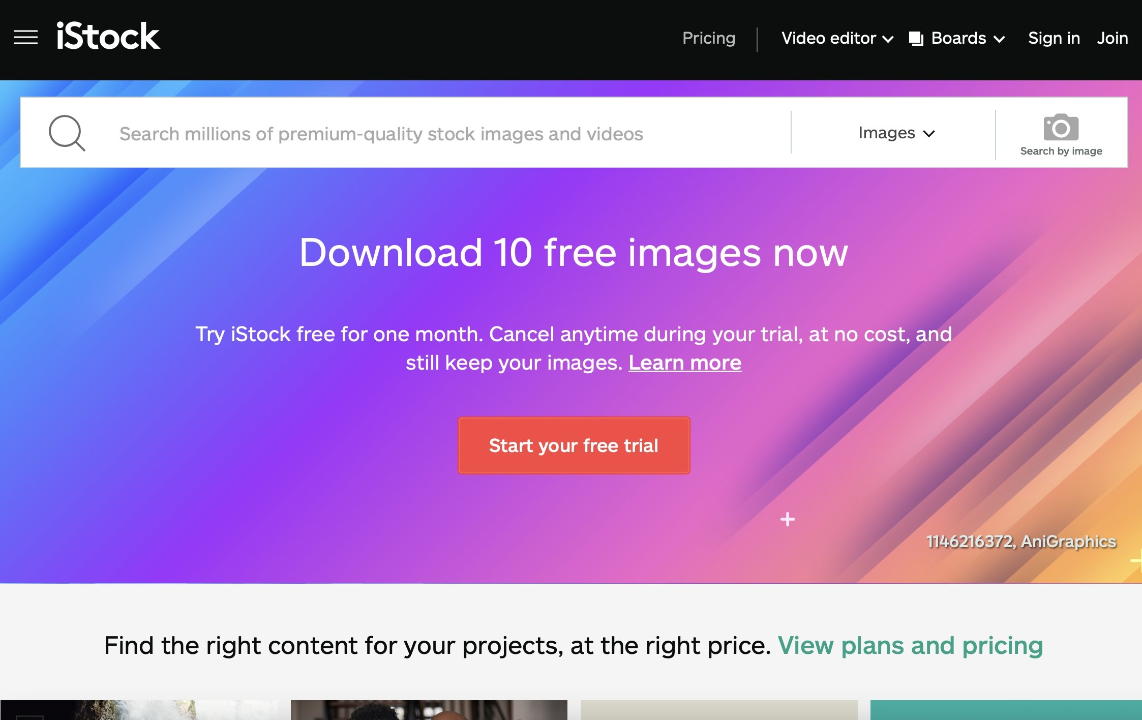 istock premium stock photo website for commercial use
