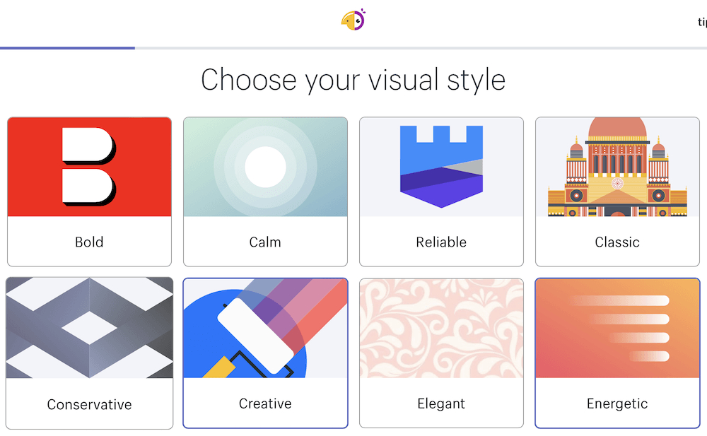 step 2 - picking your style from all the available options