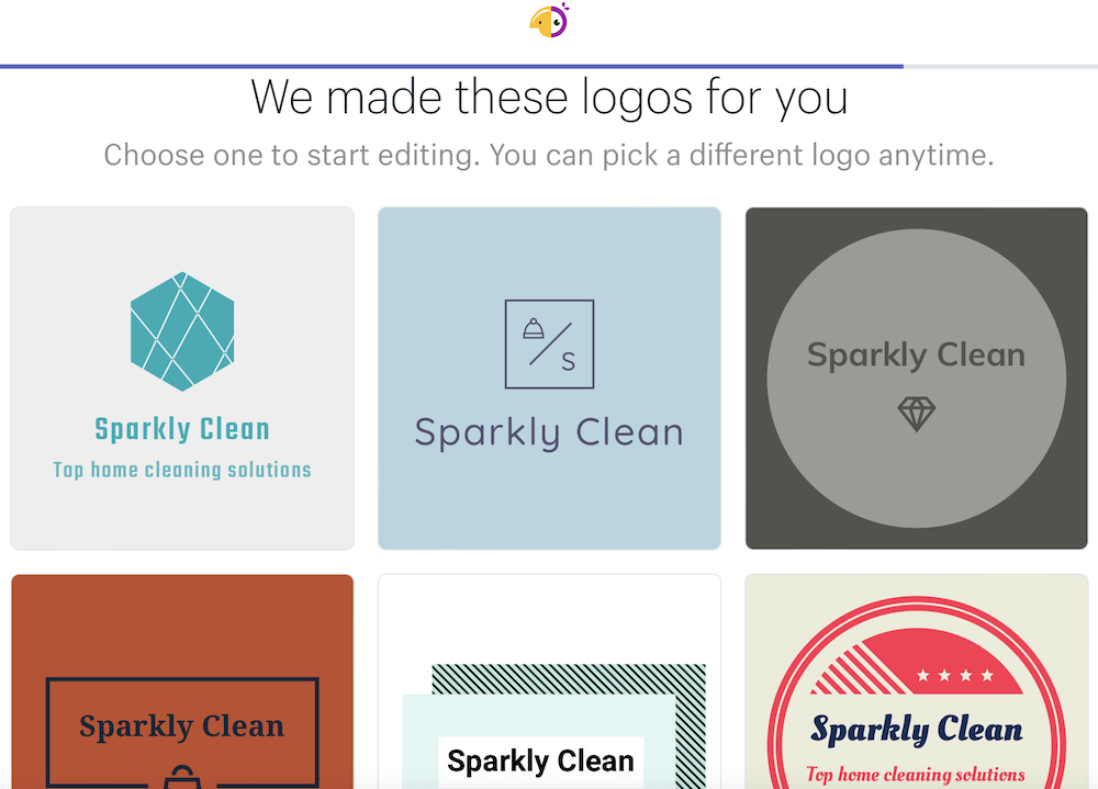 step 4 - seeing all your primary logo options