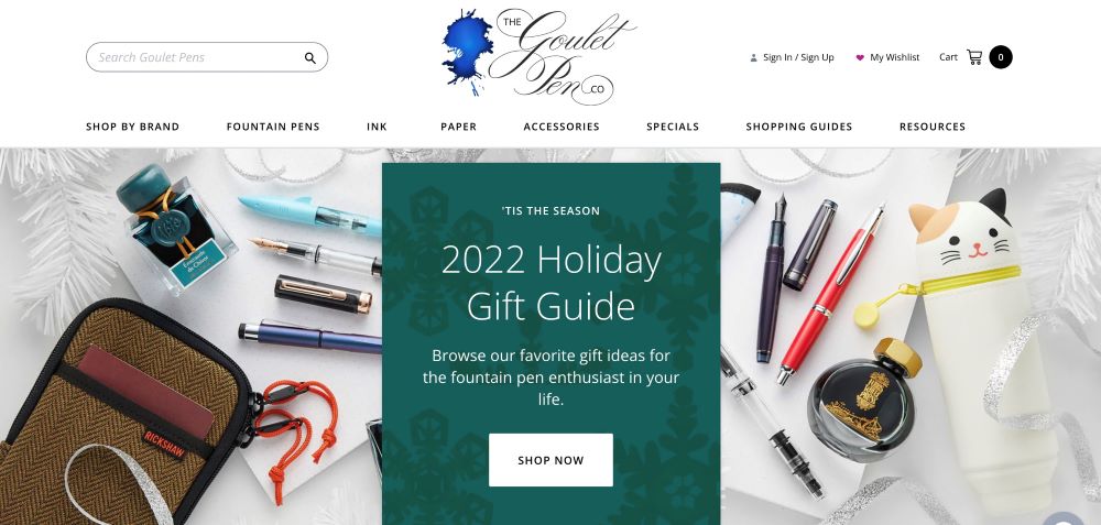 The Goulet Pen gift guide to help with gift selection