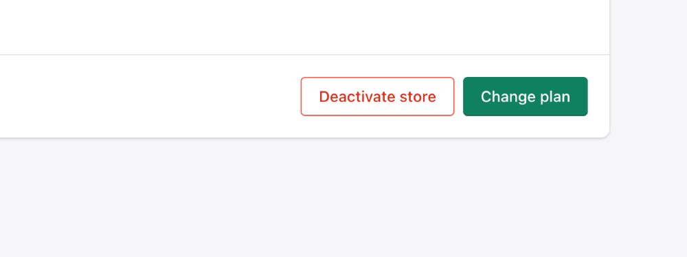 select Deactivate store in the bottom of the page