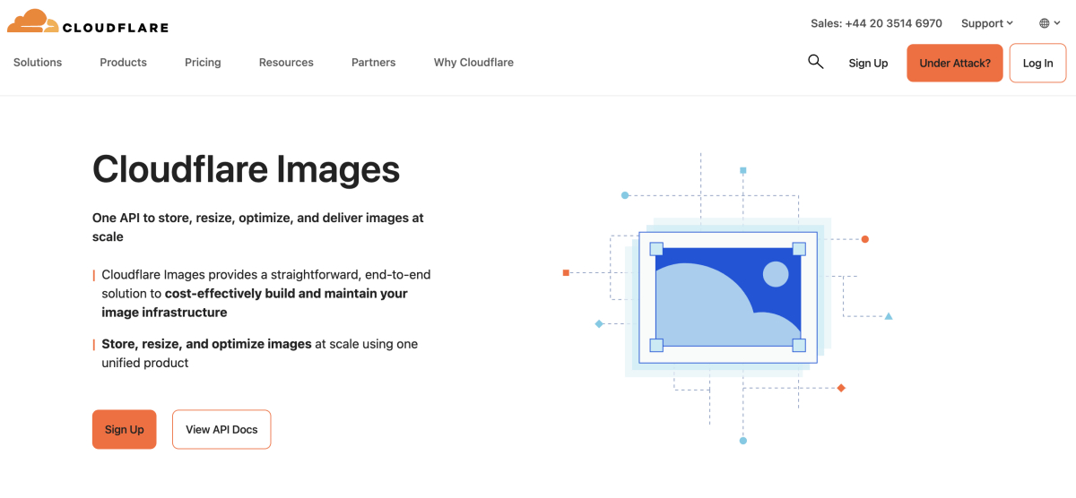 cloudflare images homepage