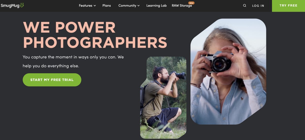 smugmug homepage