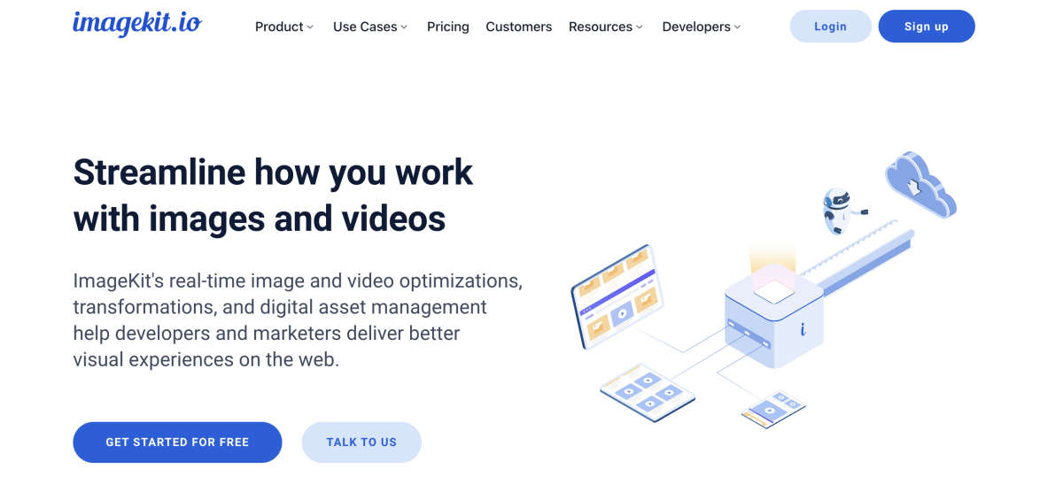 imagekit homepage