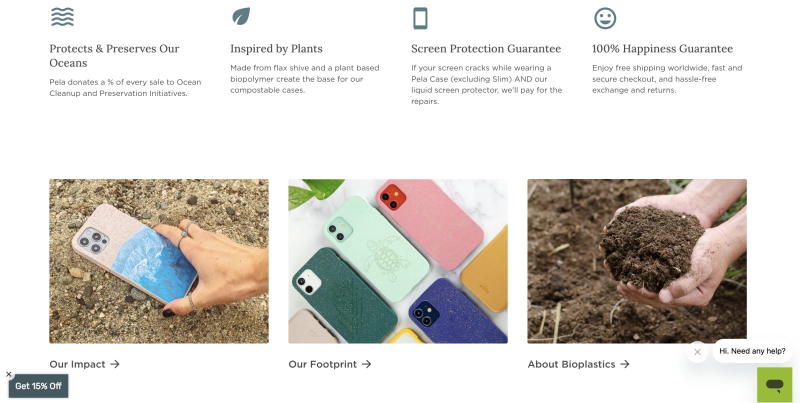 Pela About Us page