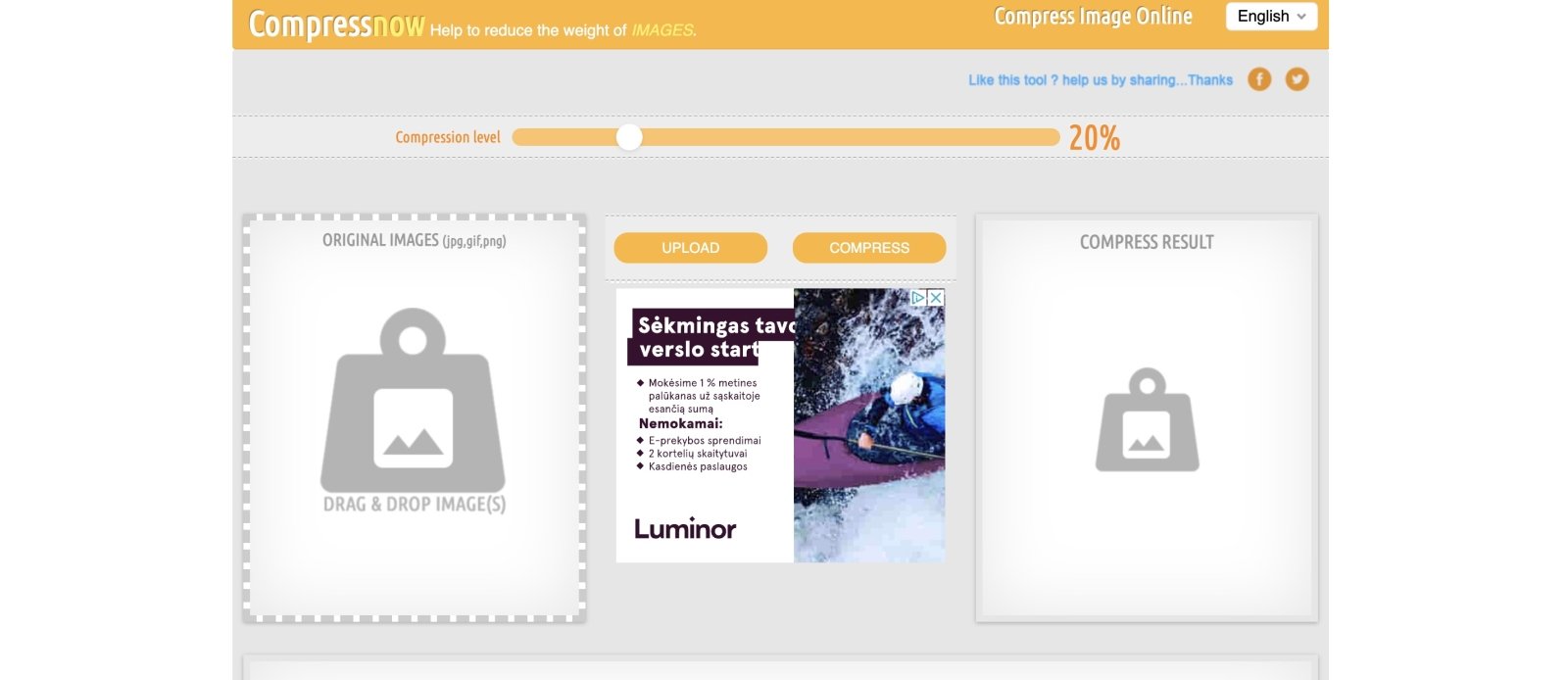 Compressnow TinyPNG alternative web page