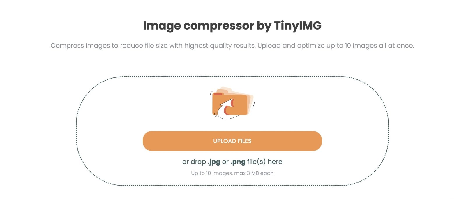 TinySEO image optimizer interface