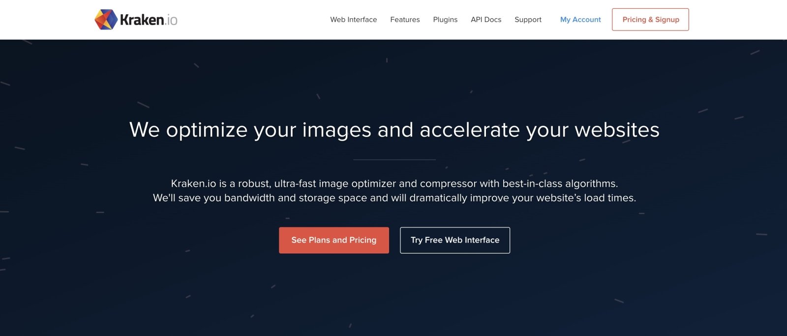 Kraken.io image optimization software