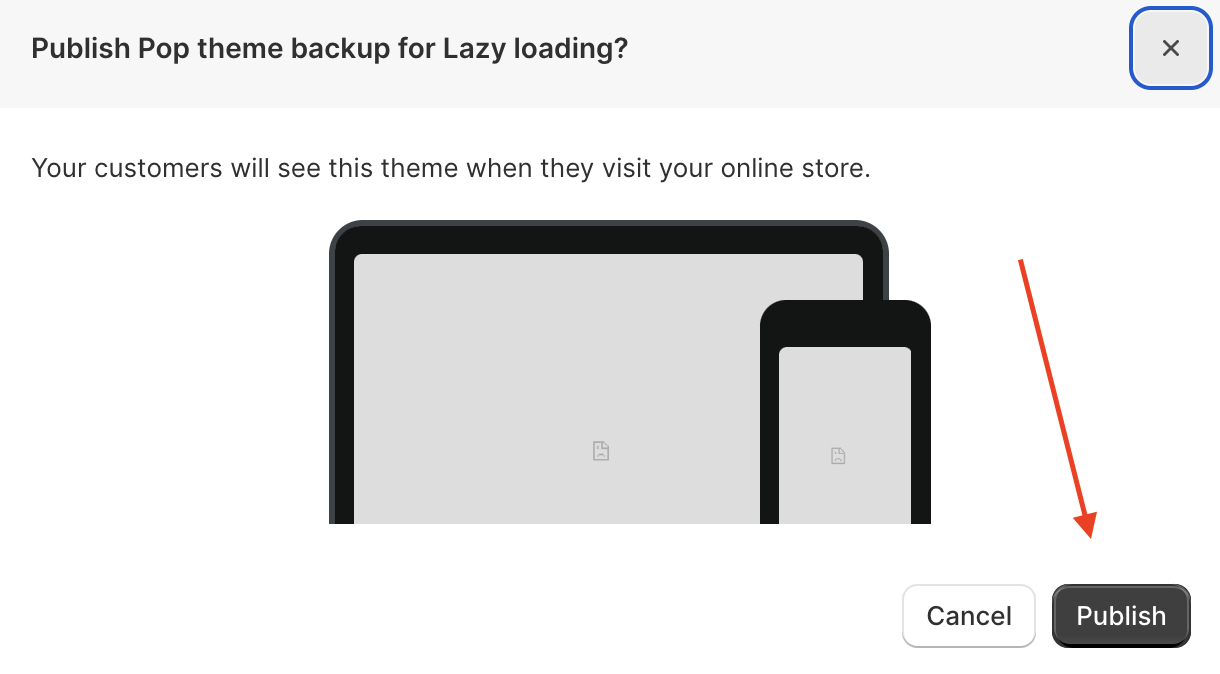 New Shopify Theme publishing approval