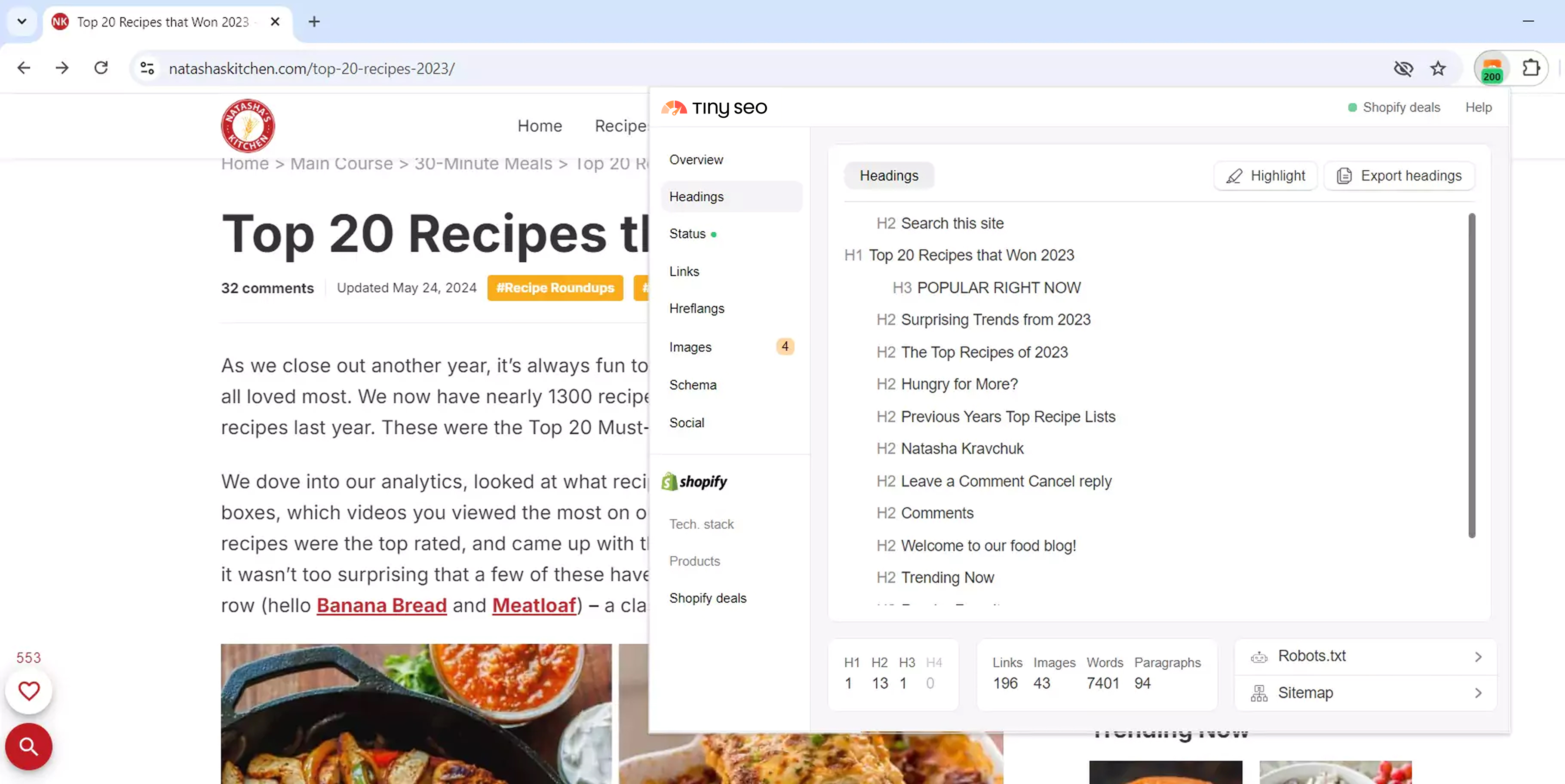 Second-level heading overuse on TinySEO