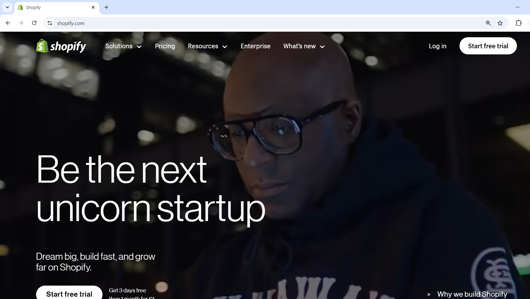 Shopify free trial
