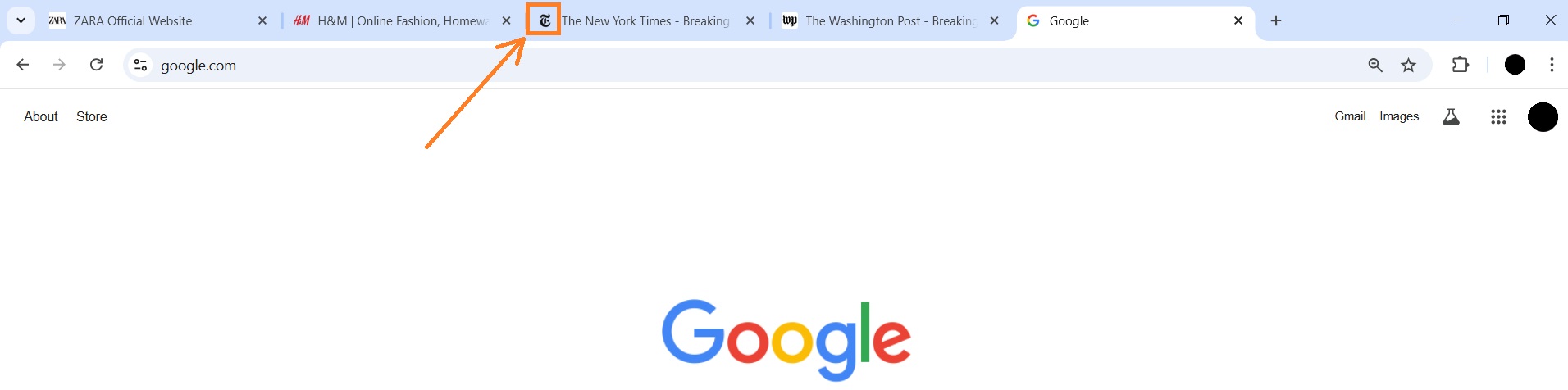 Favicon image example