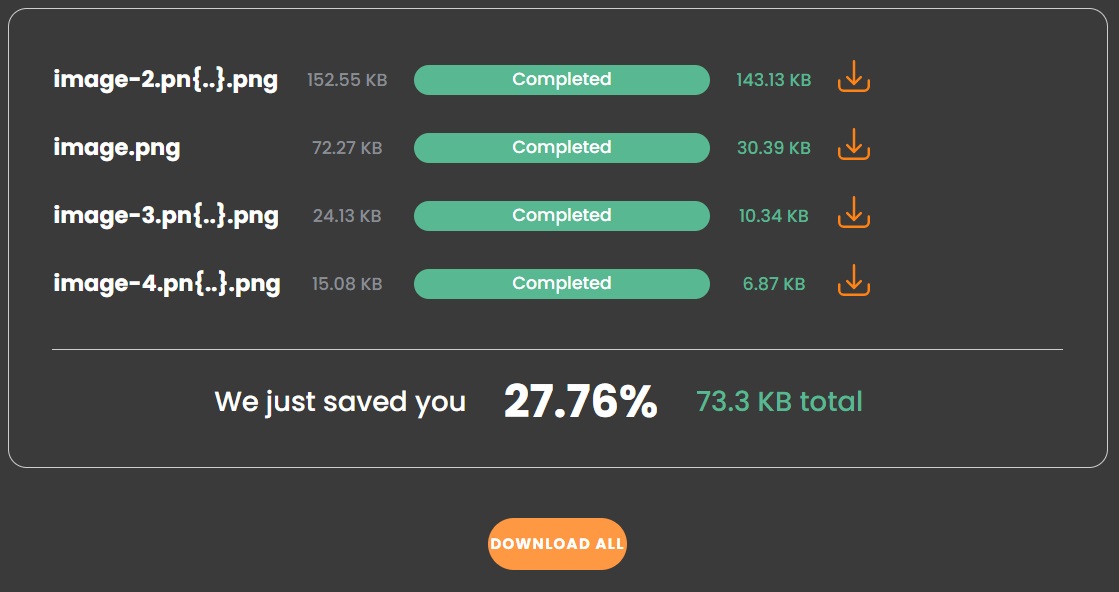 TinySEO compressed PNG files