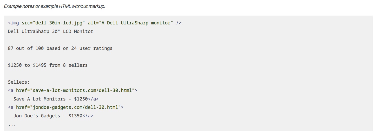 Regular HTML without markup