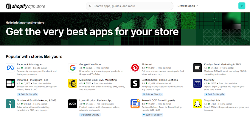 Shopify App Store
