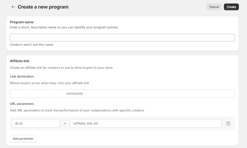 Shopify Collabs program customization