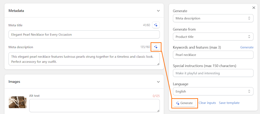 Generate metadata with AI using TinySEO
