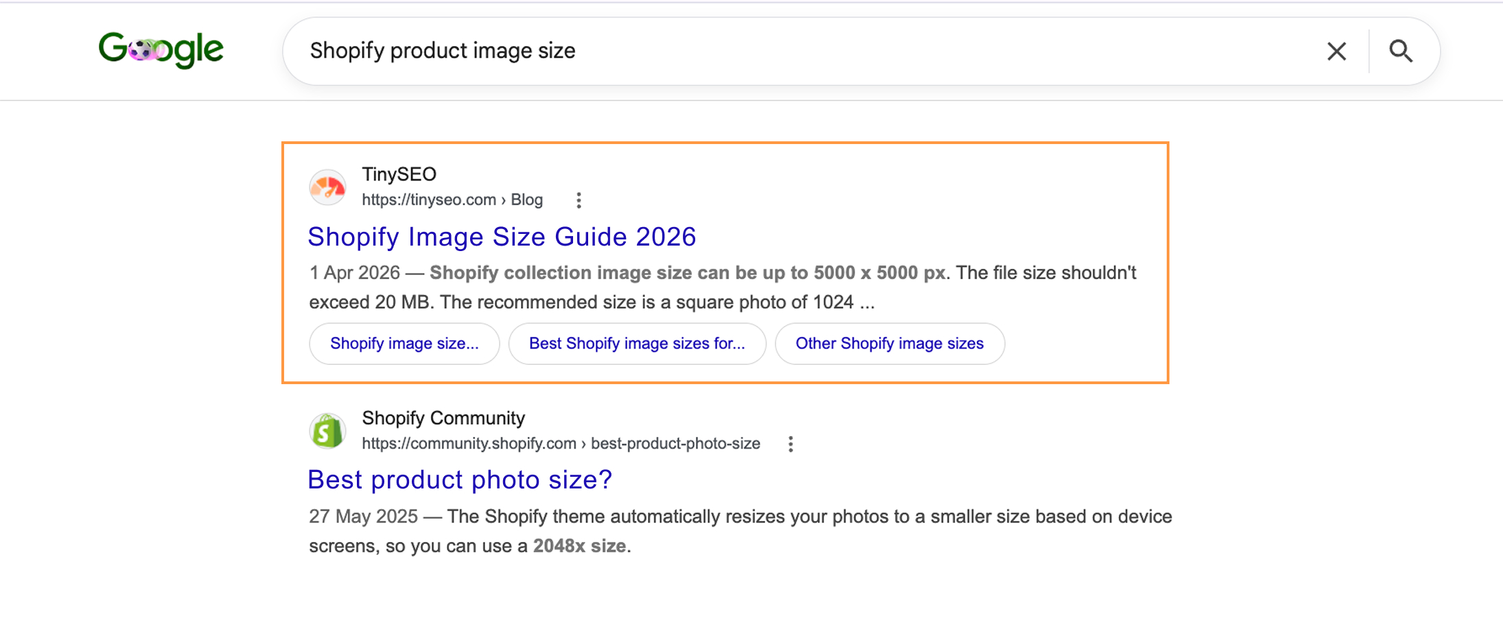 TinySEO ranked in Google
