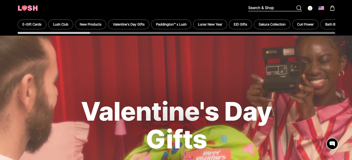 Lush Valentines day campaign