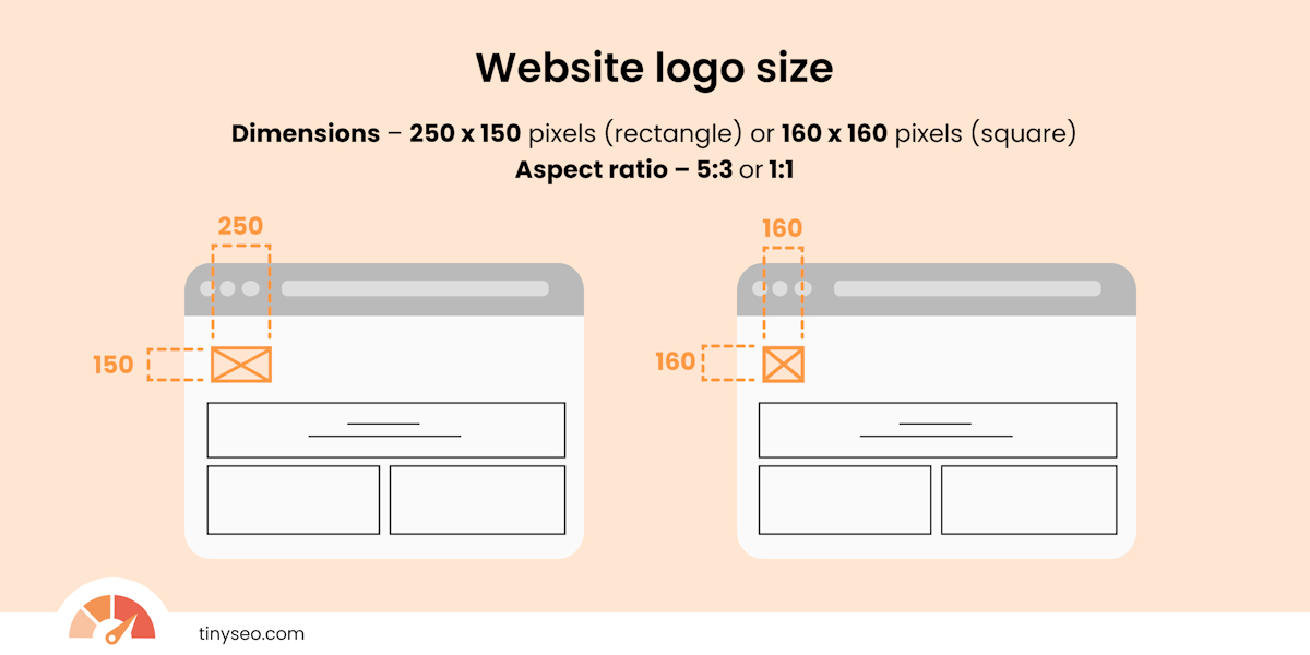 Website logo size