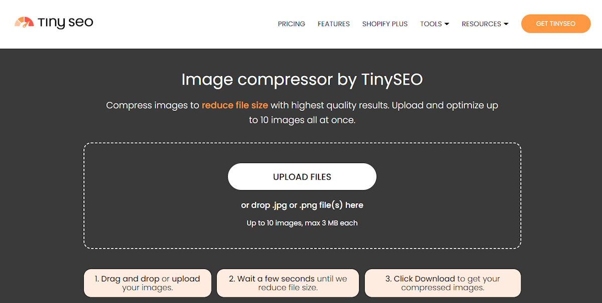 TinySEO image compressor
