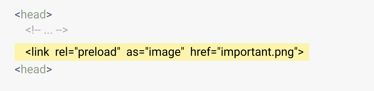 Preload tag example