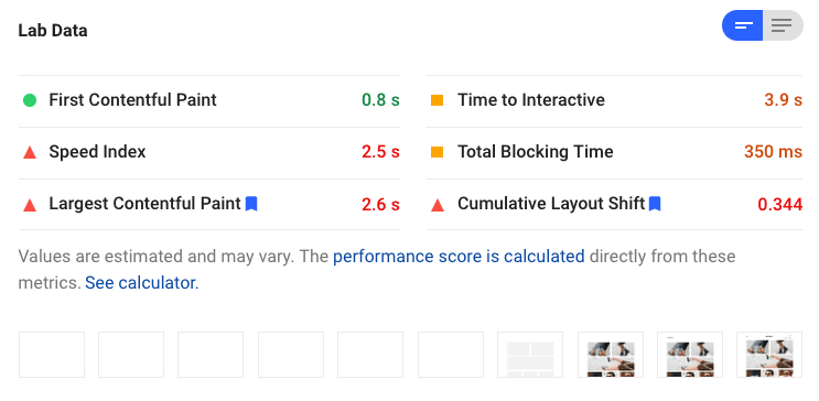speedd-home-page-lab-data