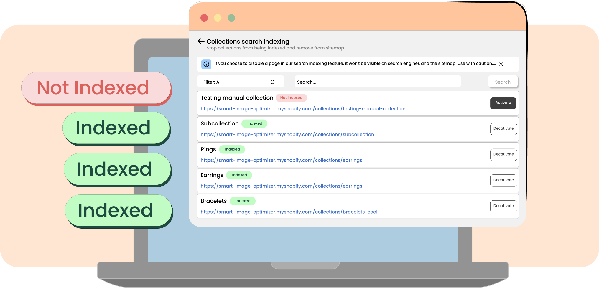 Sitemap management