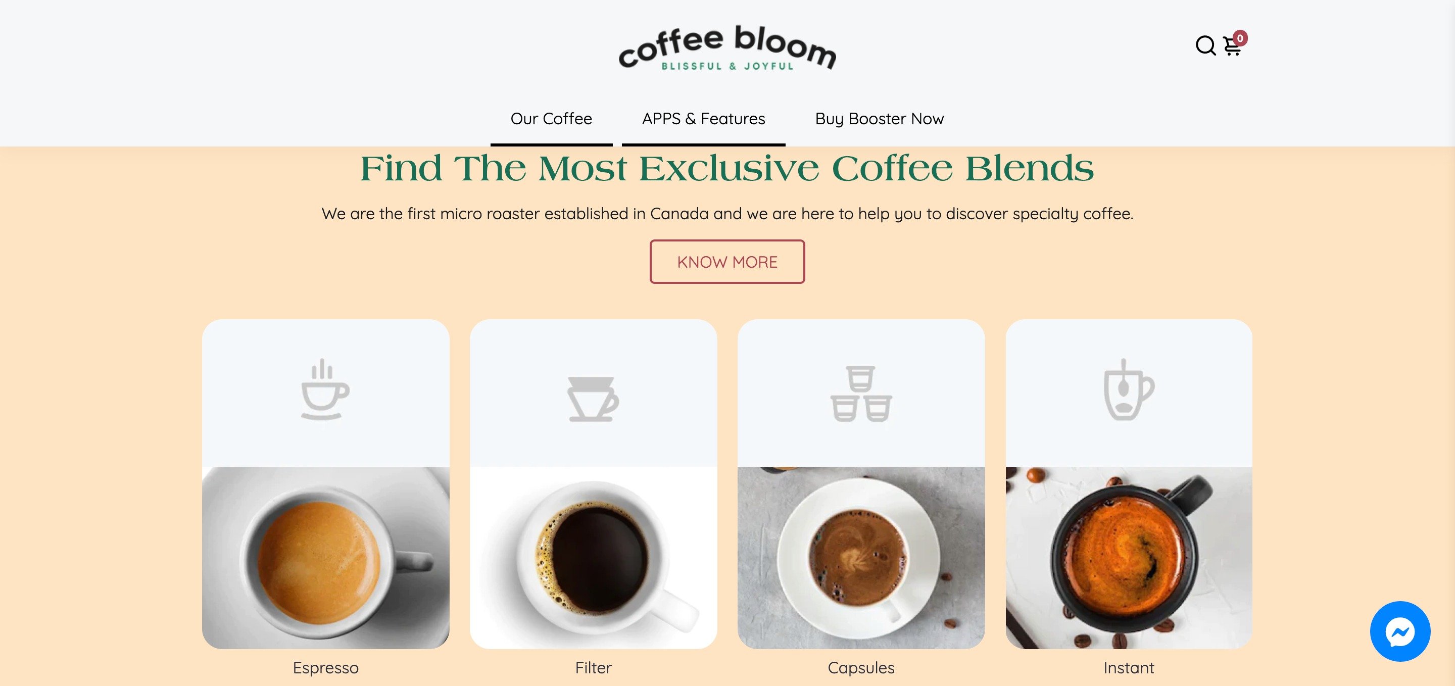 booster theme food and drink store preset