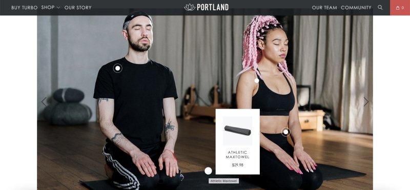 Turbo Shopify theme's Lookbook feature