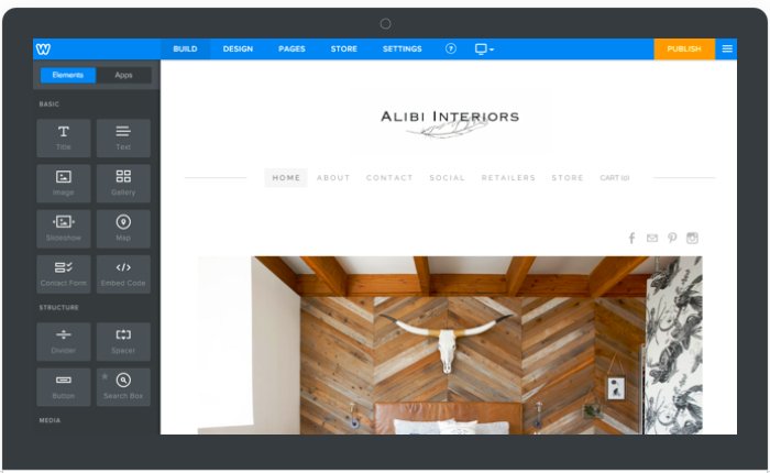 Squarespace alternative - Weebly