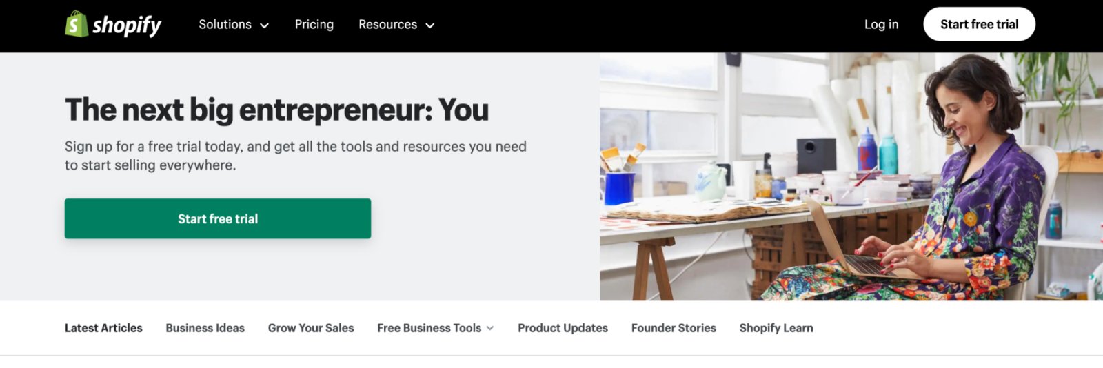 Shopify blog for marketing resources