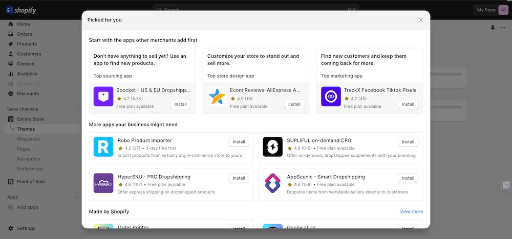 How to install the Spocket app in your Shopify store
