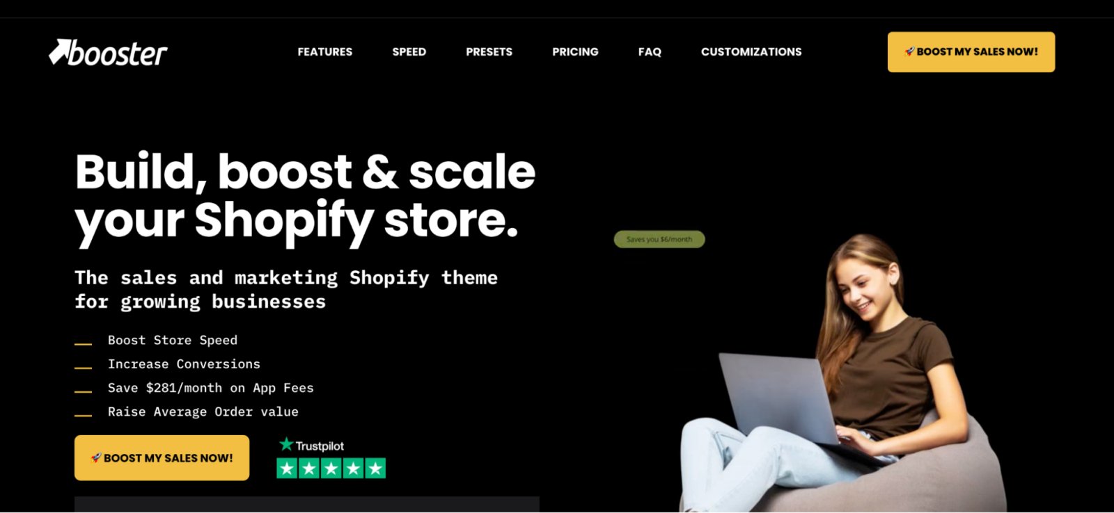booster shopify theme banner